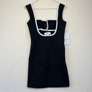 Ronny kobo egon cut out black and white dress xs